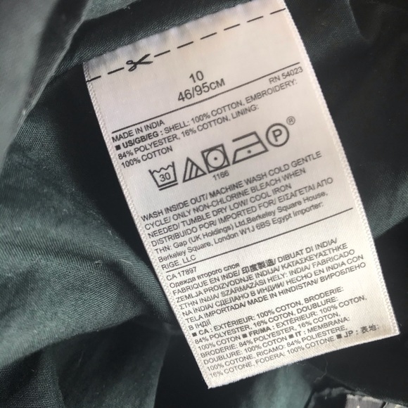 Banana Republic Geometric Lace Print Embroidered A-Line Midi Skirt Size 10 - Picture 7 of 7